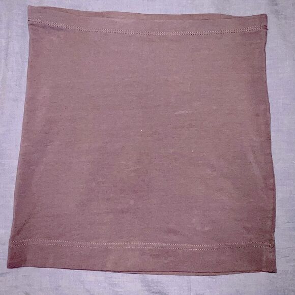 Size extra small XS basic H&M brown or beige colored pull on mini skirt - Picture 1 of 2